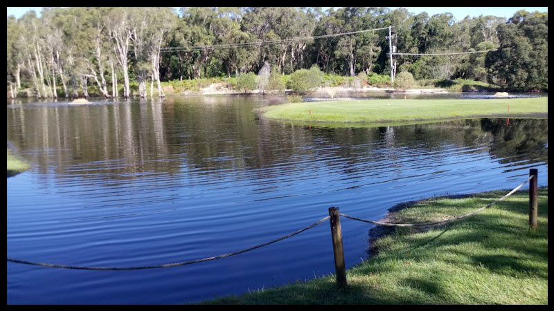 Bribie Island golf course high water table Woorim