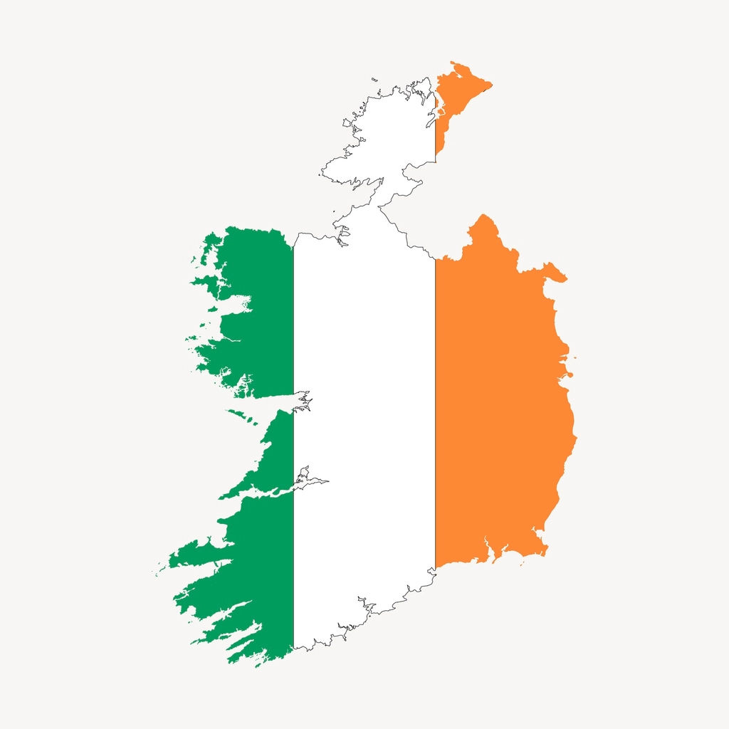 Ireland clipart, illustration vector