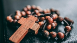 beaded brown rosary - religious extremism in Australia